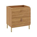 Ver imagem 2 de Mesa de Canto Curve 2 Portas Lamina Mel - BRV