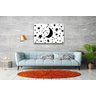 Quadro Decorativo Lua e Estrelas Minimalista - 2