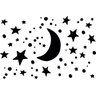 Quadro Decorativo Lua e Estrelas Minimalista - 3