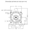 Ver imagem 4 de Motor Weg para Bomba de Piscina 1/2cv 0,5cv 127/220v Monofásico 2 Polos Jet Pump Jet Pump 1/2cv 110/