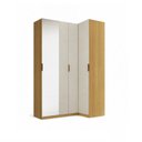 Ver imagem 4 de Módulo de Canto Reto 4 Portas Espelho 100% Mdf Altezza Clean