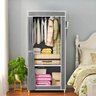 Armário de Tecido Dobrável Cinza Multiuso Portátil Sapateira Compacta Quarto Closet Viagem Tnt - 2