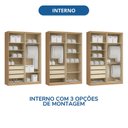 Ver imagem 7 de Guarda-Roupa Modulado 4 Portas Elegance Cinza/Angelin/Niquel