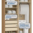 Ver mais imagens de Guarda-Roupa Modulado 4 Portas Elegance Cinza/Angelin/Niquel