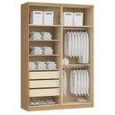 Ver imagem 5 de Guarda-Roupa Modulado 4 Portas Elegance Cinza/Angelin/Niquel