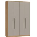 Ver imagem 1 de Guarda-Roupa Modulado 4 Portas Elegance Cinza/Angelin/Niquel