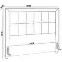 Ver imagem 3 de Cabeceira Cama Box Casal 140 cm P05 Atenas Linho Bege - Lyam Decor