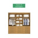 Ver imagem 3 de Guarda Roupa Casal 6 Portas 12 Gavetas Mônaco D'doro Cinamomo