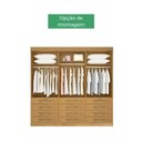 Ver imagem 4 de Guarda Roupa Casal 6 Portas 12 Gavetas Mônaco D'doro Cinamomo