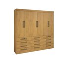 Ver imagem 1 de Guarda Roupa Casal 6 Portas 12 Gavetas Mônaco D'doro Cinamomo