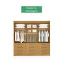 Ver imagem 2 de Guarda Roupa Casal 6 Portas 12 Gavetas Mônaco D'doro Cinamomo