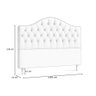 Cabeceira Cama Box Queen 160 Cm Dunas Bouclé Off White - Nexta Casa - 4