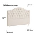 Ver imagem 3 de Cabeceira Cama Box Queen 160 Cm Dunas Bouclé Off White - Nexta Casa