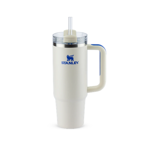 Copo com Canudo Stanley Quencher 887ml - Cream Royal