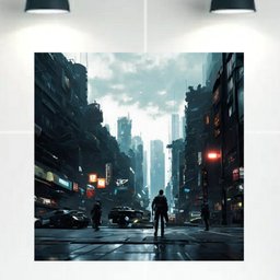 Quadro Decorativo Tela Canvas Cidades Ref:qbci1 Lojall 90 X 60 Cm Borda Infinita - 1