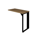 Ver imagem 3 de Mesa em L Savoia 30mm 150x150cm Pés em Aço Escritório Macadamia/preto