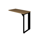 Ver imagem 3 de Mesa em L Savoia 30mm 150x150cm Pés em Aço Escritório Macadamia/preto