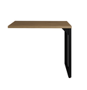 Ver imagem 4 de Mesa em L Savoia 30mm 150x150cm Pés em Aço Escritório Macadamia/preto