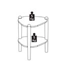 Ver imagem 2 de Mesa Lateral Organica Pe Madeira 28013 Hanover Artesano Hanover