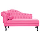 Ver imagem 1 de Divã Moderno Larissa Lado Direito Corino Cores - S.A Móveis DS Móveis Recamier Larissa Pink