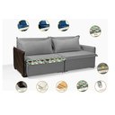 Ver imagem 6 de Sofá sem Caixa Retrátil Reclinável Mônaco 1,60m Estilo Estofados - França Linhosoft Cor "cinza"
