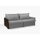 Ver imagem 4 de Sofá sem Caixa Retrátil Reclinável Mônaco 1,60m Estilo Estofados - França Linhosoft Cor "cinza"