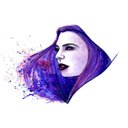 Ver imagem 3 de Quadro Decorativo Arte Ilustrativa Mulher ao Vento