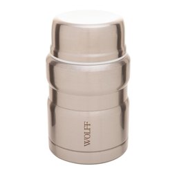 Pote Térmico Wolff Dupla Parede de Aço Inox com Colher - 1