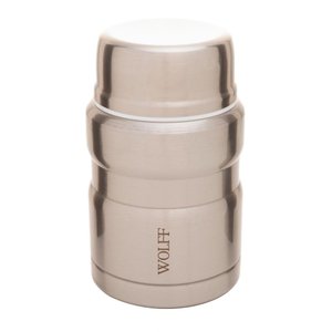 Pote Térmico Wolff Dupla Parede de Aço Inox com Colher