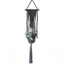 Ver imagem 1 de Suporte Plantas Macramê Preto Deise