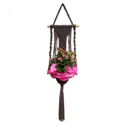 Suporte Plantas Macramê Preto Deise - 2