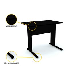 MESA P/ ESCRITÓRIO 92X61 PANDIN MAXXI - PRETO MX90 - 3