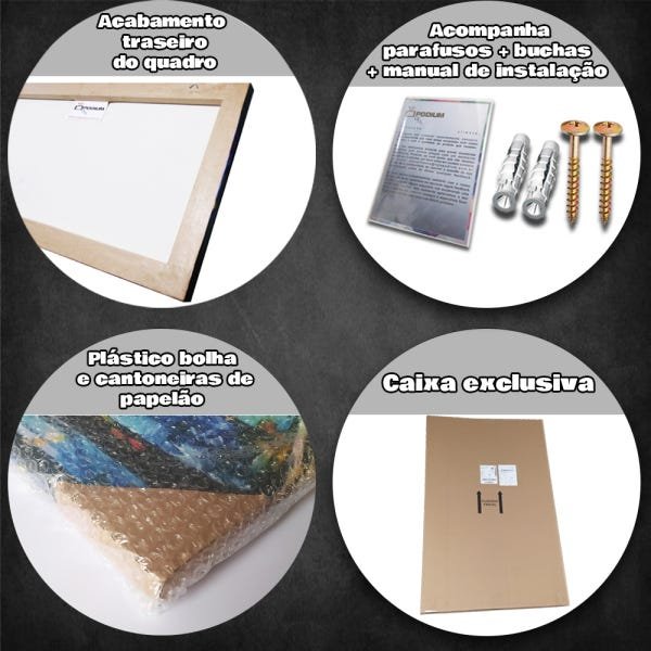 Quadro Decorativo Tudo Gira Tudo Vibra Engrenagens - 5