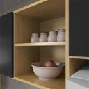 Ver imagem 6 de Cozinha Completa Luna 5 Peças I01 Carvalho Preto Clique Chique