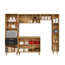 Ver imagem 2 de Cozinha Completa Luna 5 Peças Carvalho Preto