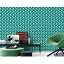 Ver imagem 1 de Papel de Parede 3d - Geométrico 3d Verde e Branco 2 Arte Destaque 2,50 Metros