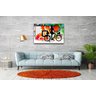 Quadro Decorativo Mulher de Bicicleta Arte Moderna - 2