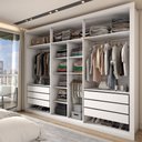 Ver imagem 3 de Guarda-roupa Casal Severo 6 Portas 6 Gavetas com Espelho - Panorama Móveis