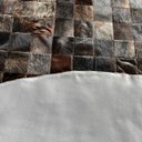 Ver imagem 2 de Tapete De Couro Redondo marrom exótico escuro 3,00 Diâmetro