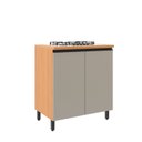 Ver imagem 2 de Balcão 2 Portas MDF 80cm Andria Yescasa Laranja/Angelin/Nude