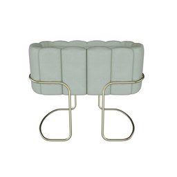 Berço Simples Moisés Moderno Mini Pés em Aço Criança Confortavél Quarto do Bebê New Baby Cor Verde - 6
