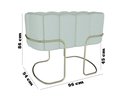 Ver imagem 7 de Berço Simples Moisés Moderno Mini Pés em Aço Criança Confortavél Quarto do Bebê New Baby Cor Verde