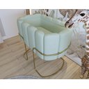 Ver imagem 4 de Berço Simples Moisés Moderno Mini Pés em Aço Criança Confortavél Quarto do Bebê New Baby Cor Verde