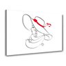 Quadro Decorativo Mulher Nobre Chapeu Quadro Moderno Sutil - 1