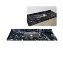 Ver imagem 1 de Pia de Cozinha 100cm Granito Preto Indiano Cuba Inox Rasa: Preto Indiano