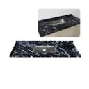 Ver imagem 1 de Pia de Cozinha 100cm Granito Preto Indiano Cuba Inox Rasa: Preto Indiano