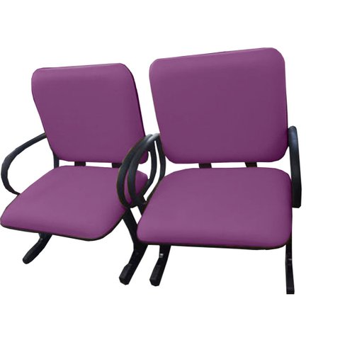 02 Cadeiras para Escritório até 250kg Roxo