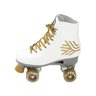 Patins Quad Retro Branco & Dourado Bel - 4
