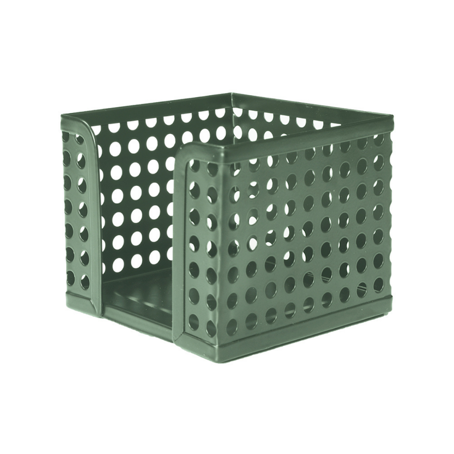 PORTA BLOCO DE ANOTACOES E NOTAS ADESIVAS:VERDE - 1