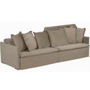 Ver imagem 5 de Sofá Modular 6 Lugares Olinda 2.90 MT com Molas Retrátil e Reclinável Linho Corriente Sofatec